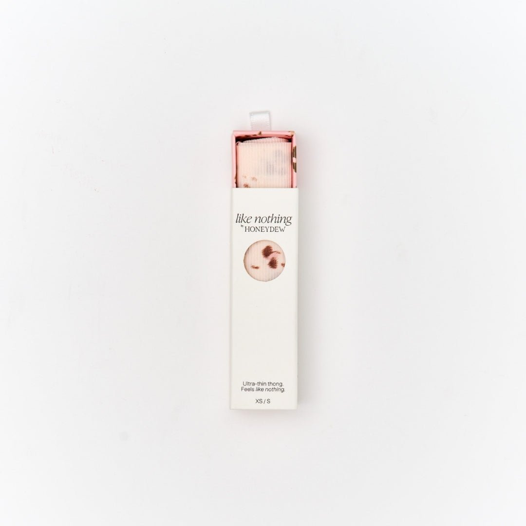 Honeydew Like Nothing Thong in Powdery Peach Leopard