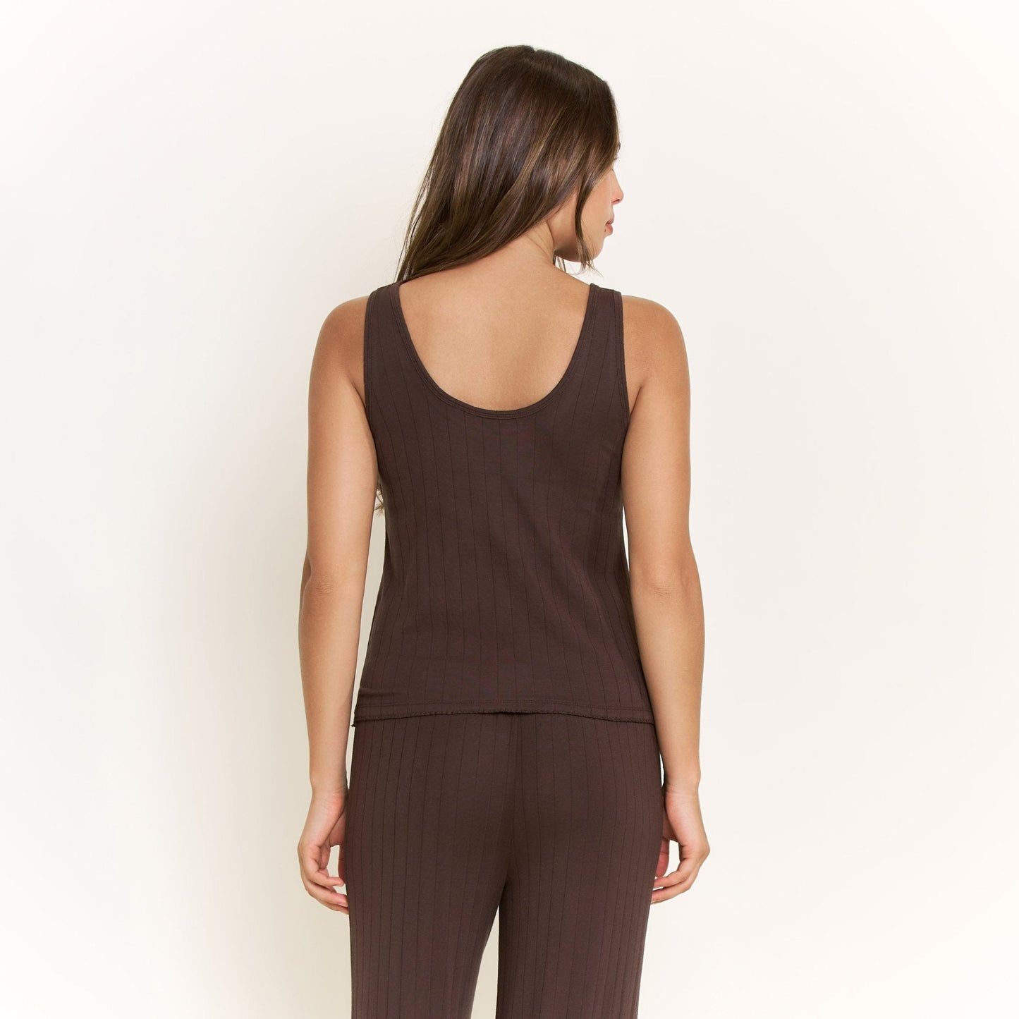 Honeydew Cloud Modal Tank in Chocolate