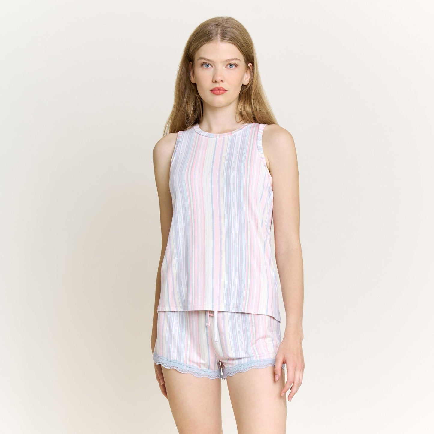 Honeydew All American Tank Shortie Set in Dew Multi Stripe