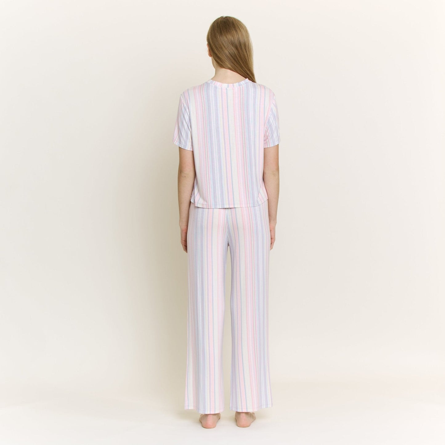 Honeydew All American Tee Pant Set in Dew Multi Stripe