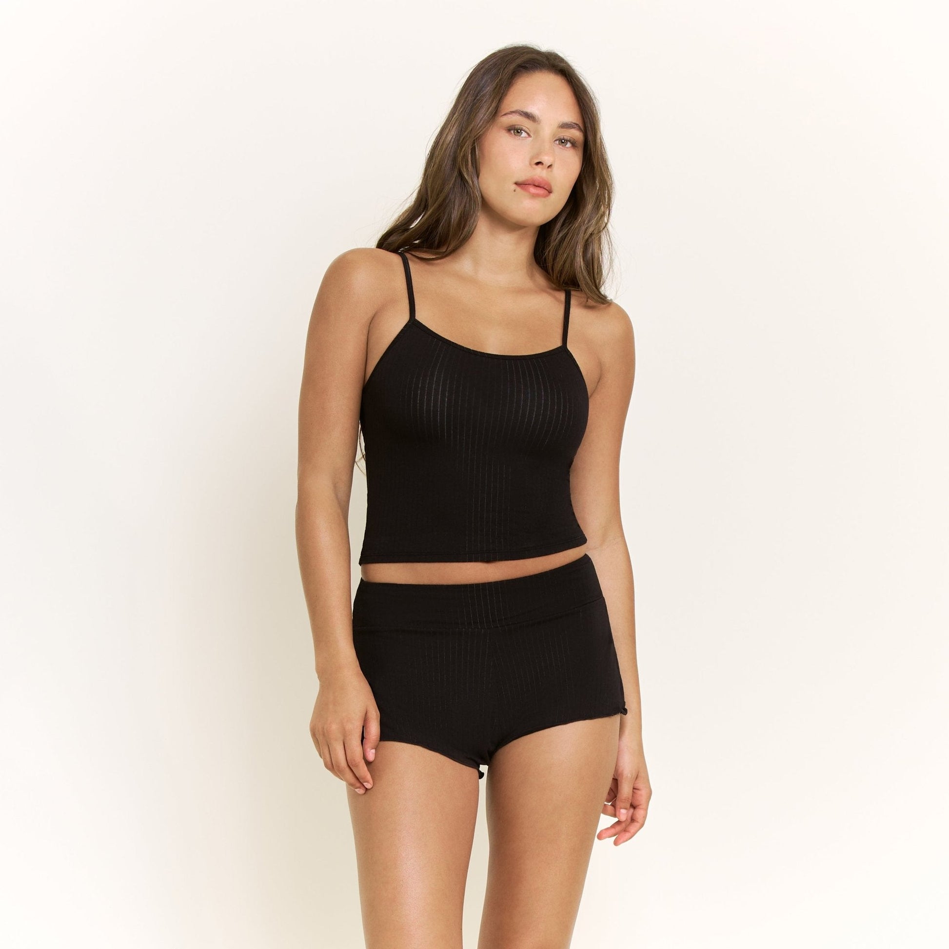 Honeydew Janelle Cami Shortie Set in Black