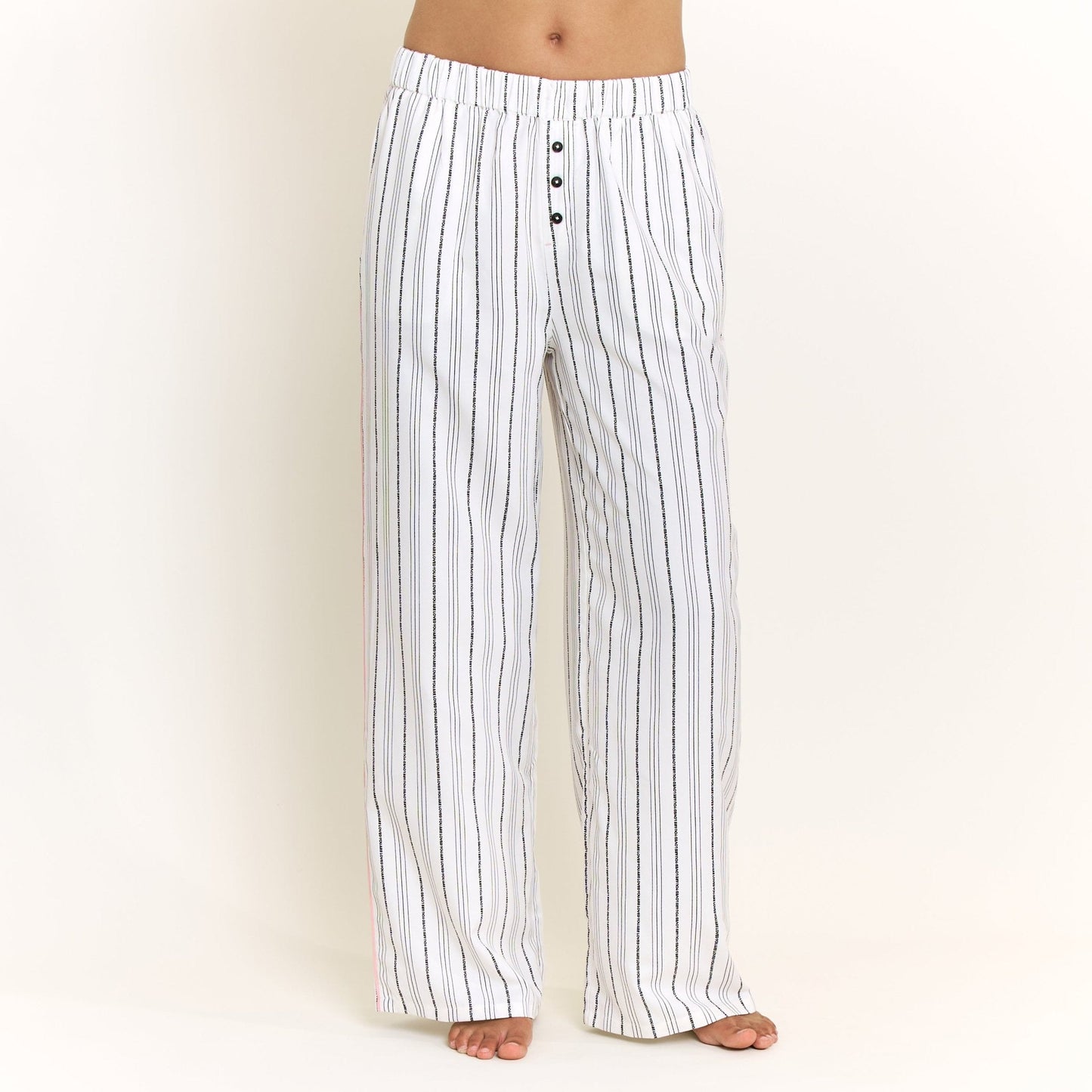 Honeydew Nap Era Pant in Ivory Stripe