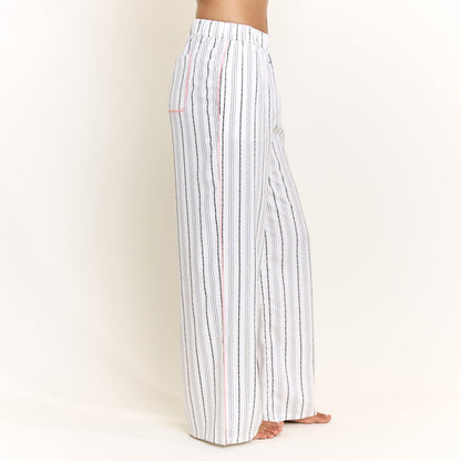 Honeydew Nap Era Pant in Ivory Stripe