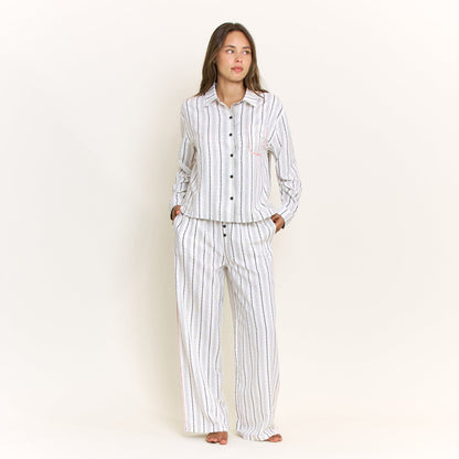 Honeydew Nap Era Long Sleeve Top in Ivory Stripe
