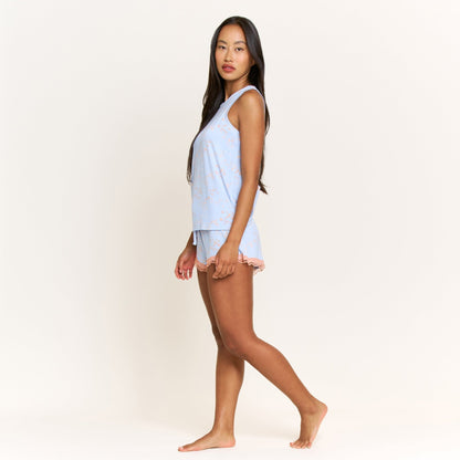 Honeydew All American Tank Shortie Set in Periwinkle Stars