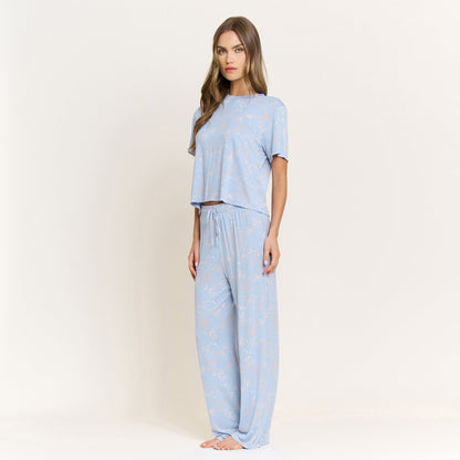 Honeydew All American Tee Pant Set in Periwinkle Stars