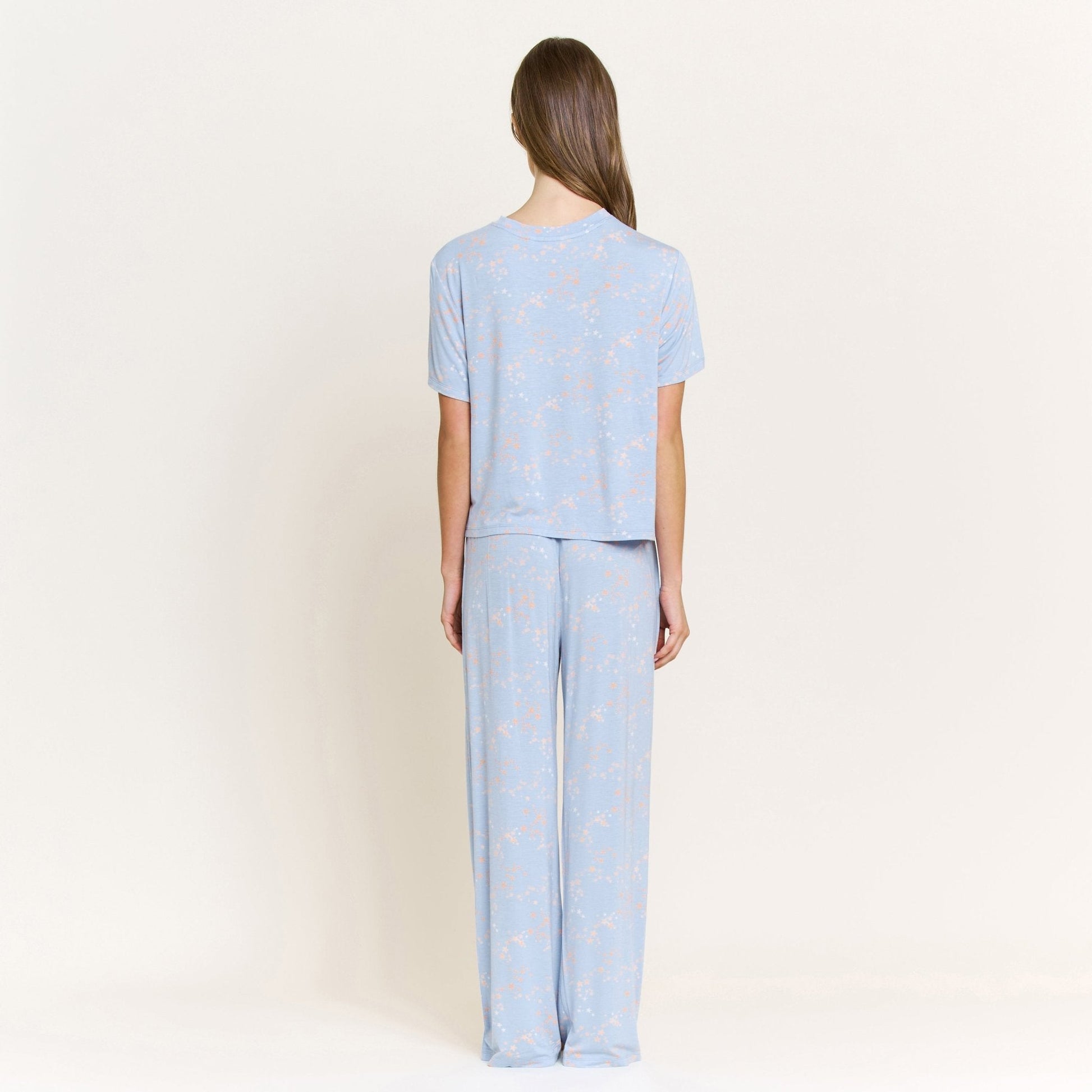 Honeydew All American Tee Pant Set in Periwinkle Stars