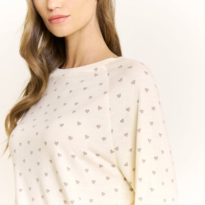 Honeydew Star Seeker Long Set in Butter Daydream Hearts