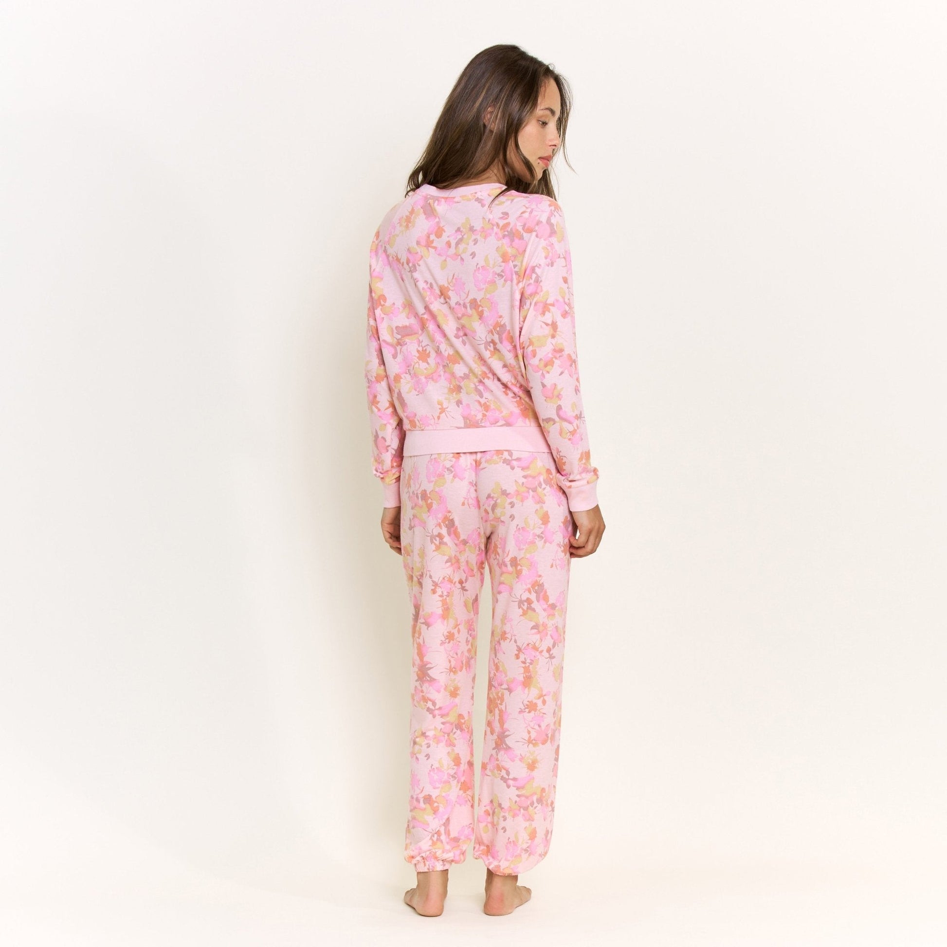 Honeydew Star Seeker Long Set in Rose Quartz Floral