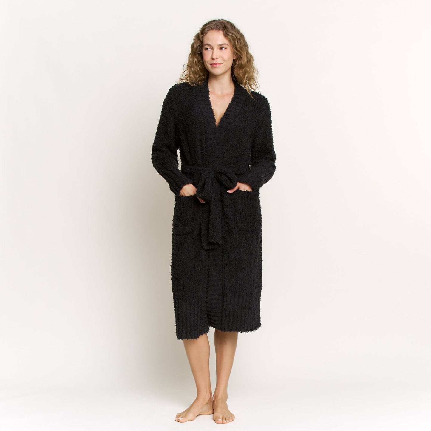 Honeydew Morning Brew Robe In Black
