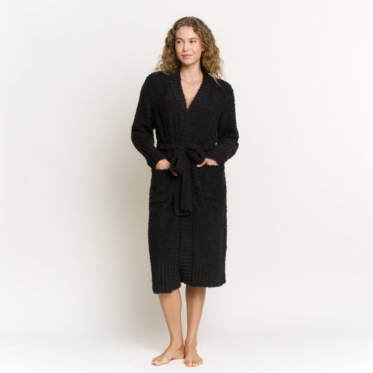 Honeydew Morning Brew Robe In Black