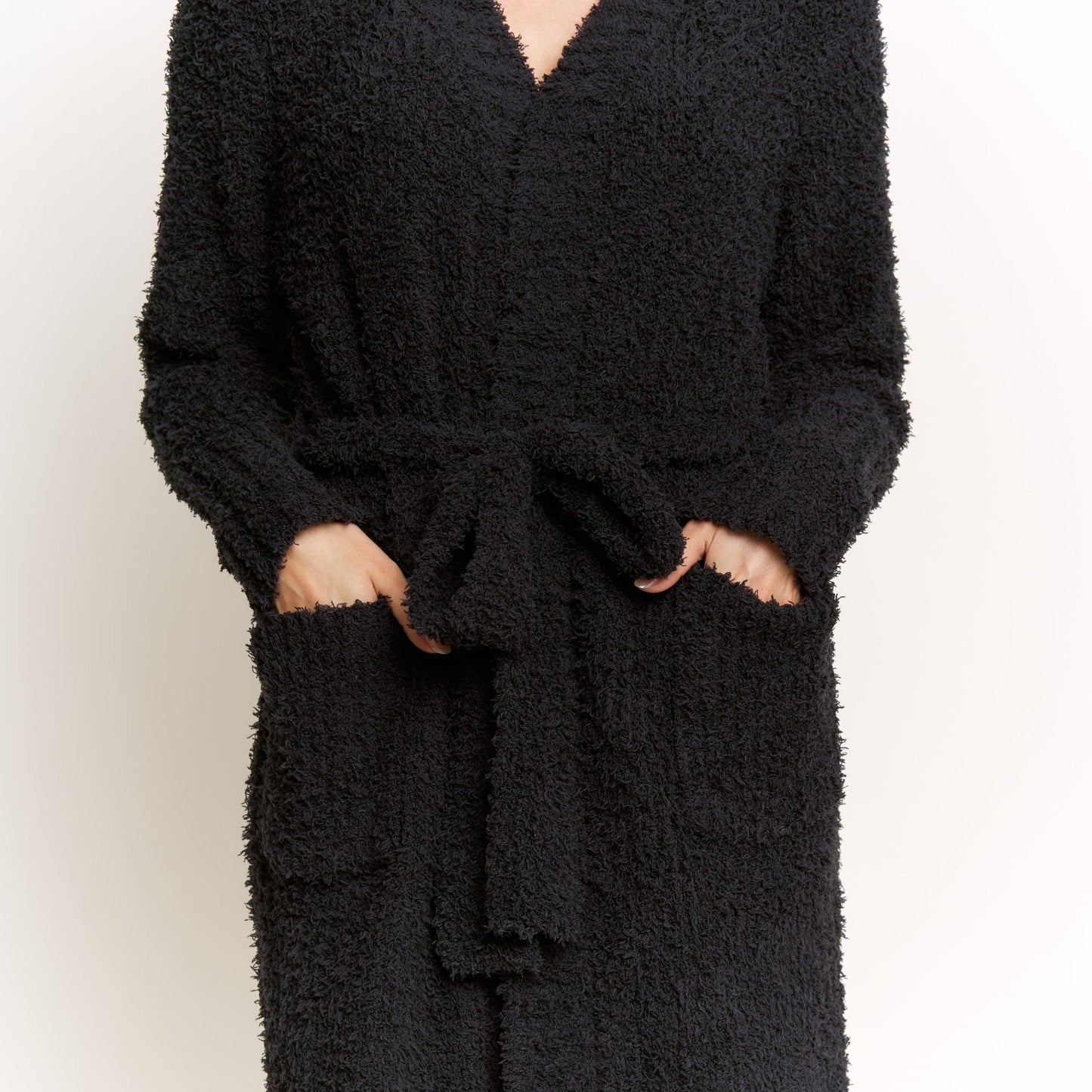 Honeydew Morning Brew Robe In Black