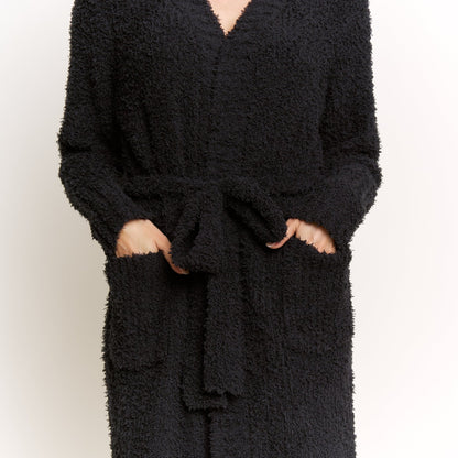 Honeydew Morning Brew Robe In Black