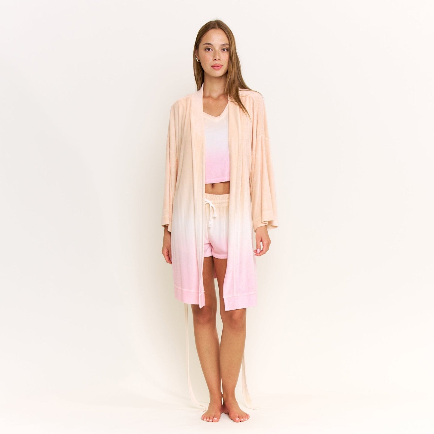 Honeydew Take A Break Robe in Sunset Dip-Dye