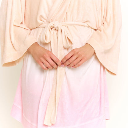 Honeydew Take A Break Robe in Sunset Dip-Dye
