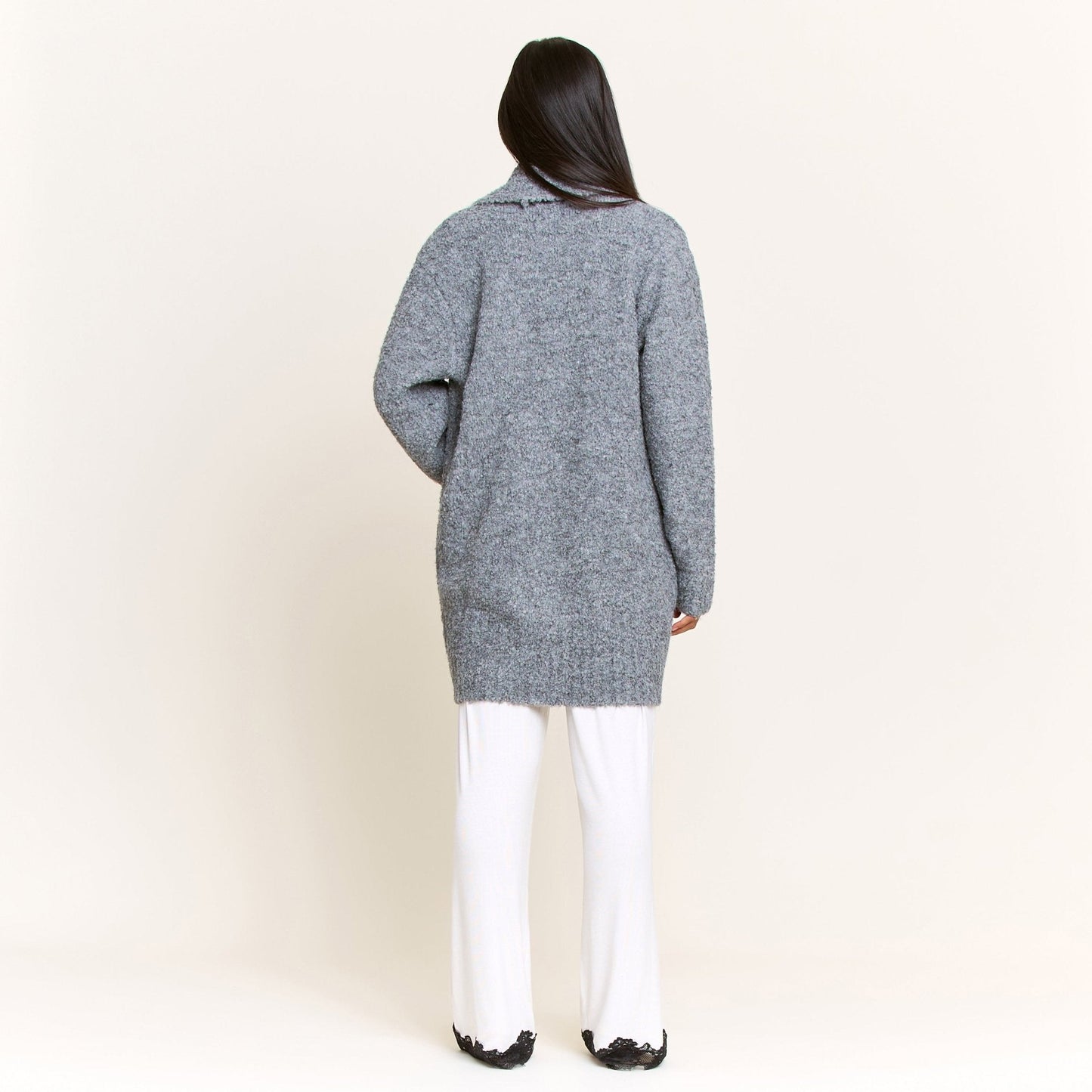 Honeydew Ready to Relax Cardigan in Heather Grey