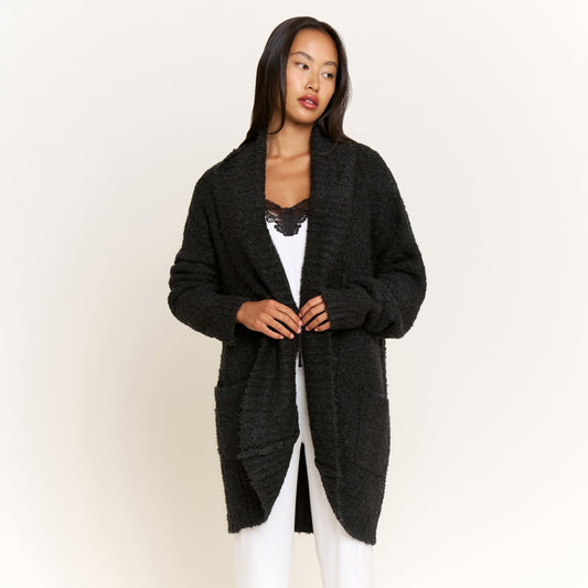 Honeydew Ready to Relax Cardigan in Black
