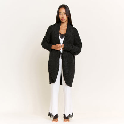Honeydew Ready to Relax Cardigan in Black