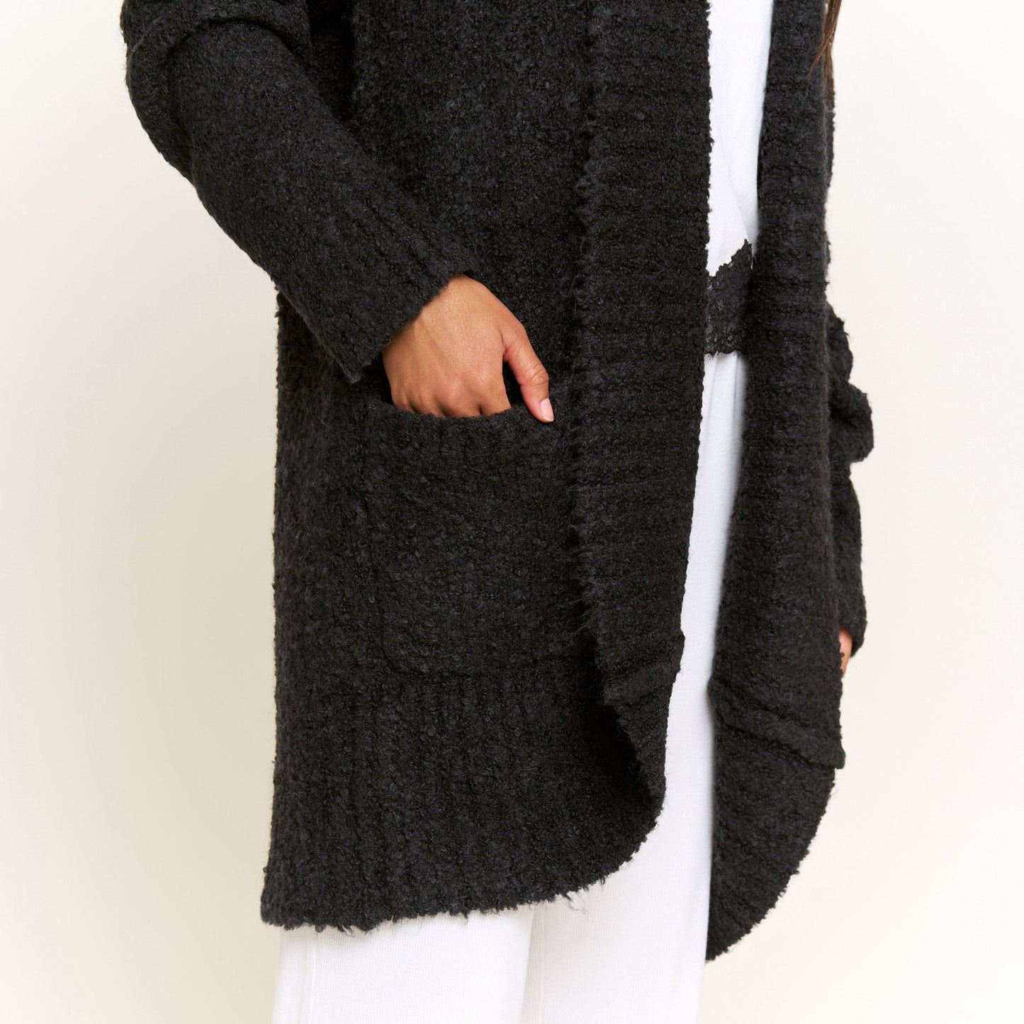 Honeydew Ready to Relax Cardigan in Black