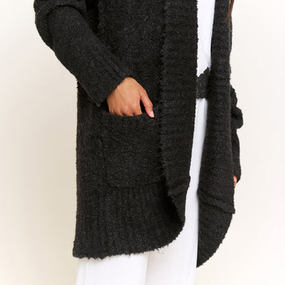 Honeydew Ready to Relax Cardigan in Black