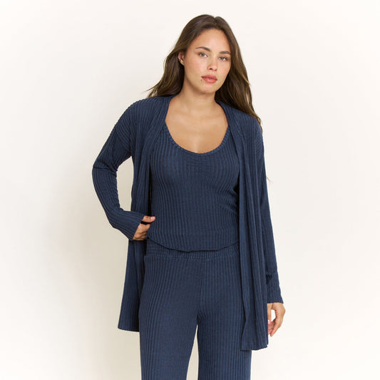 Honeydew Dream Cloud Cardigan in Midnight