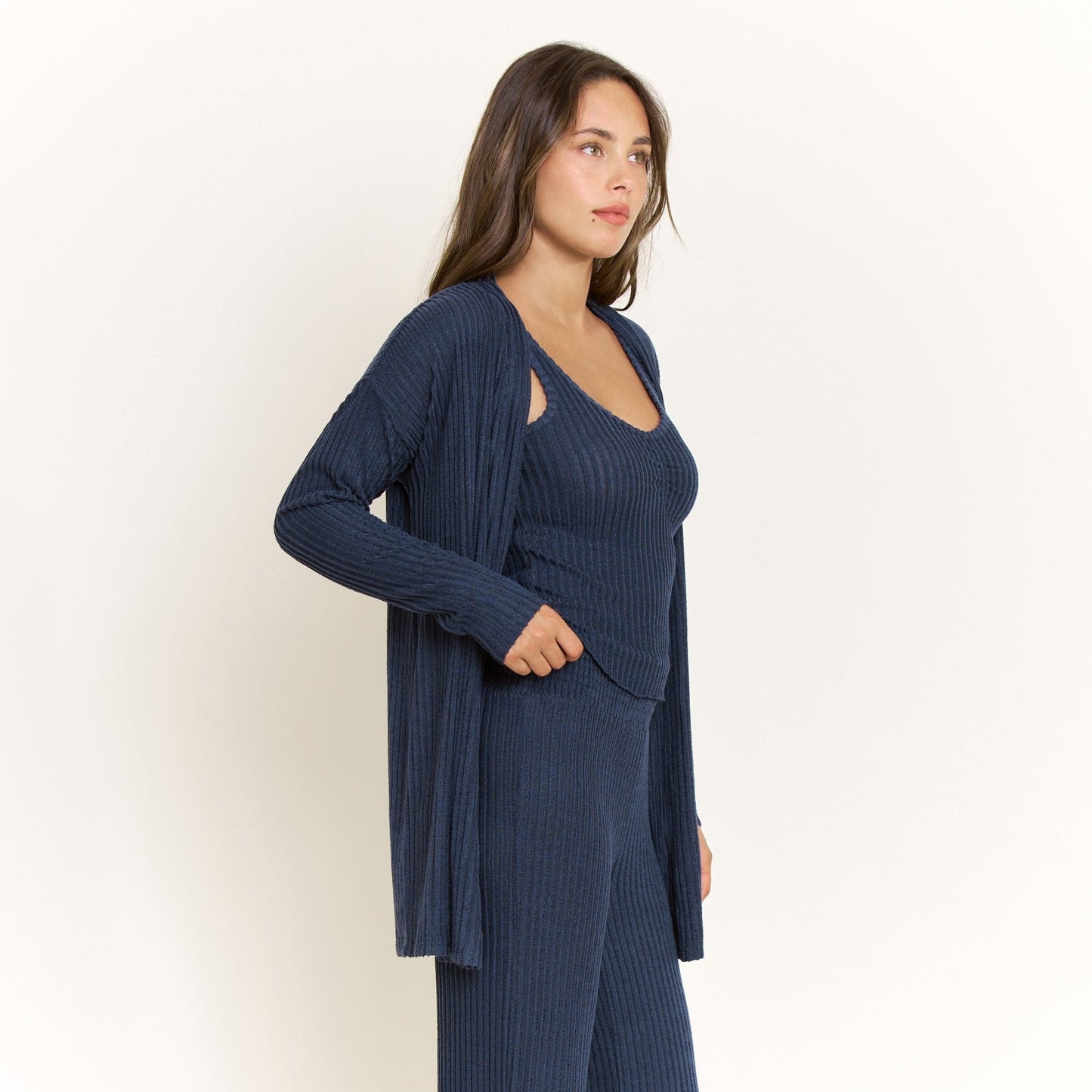 Honeydew Dream Cloud Cardigan in Midnight