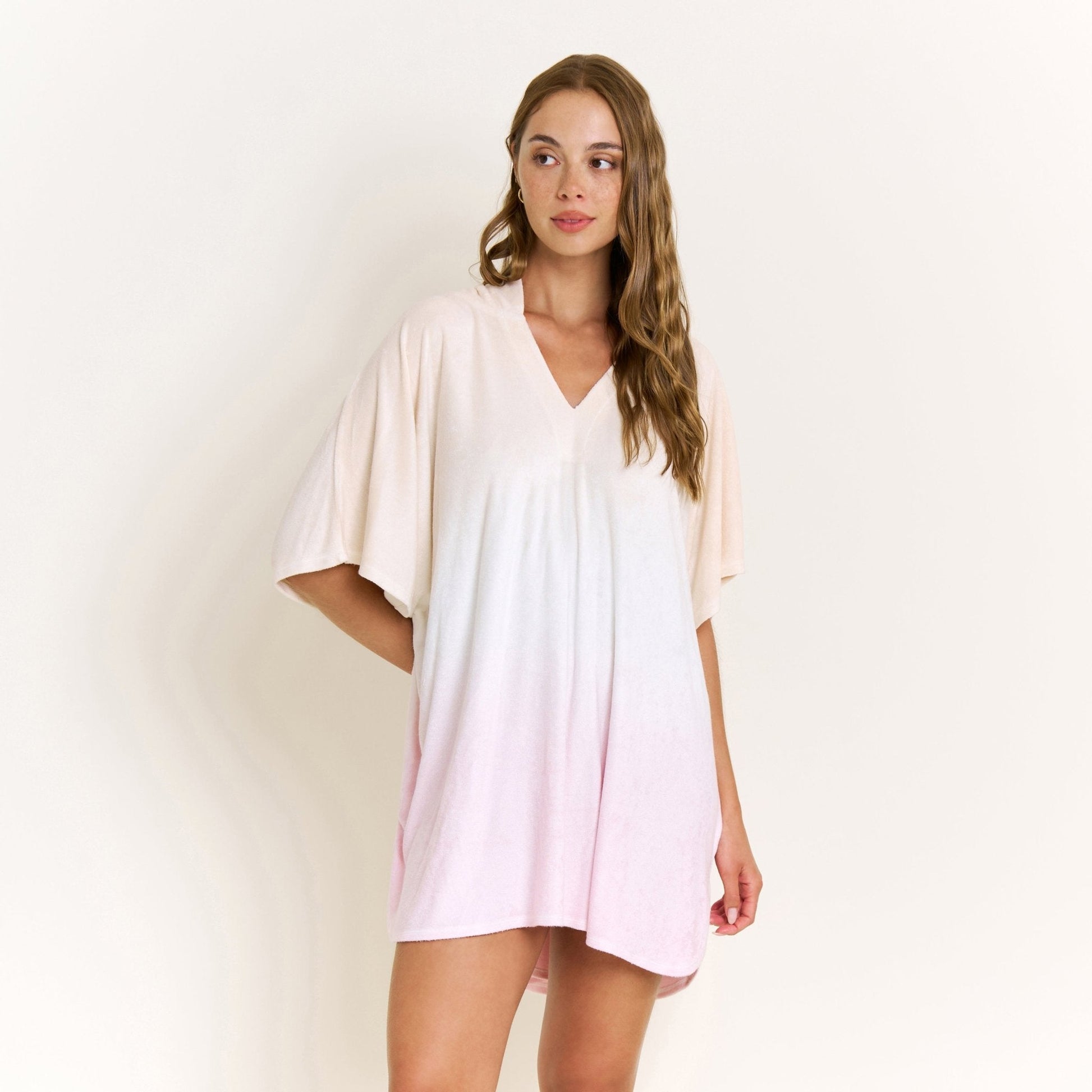 Honeydew Take A Break Oversized Hoodie in Sunset Dip-Dye