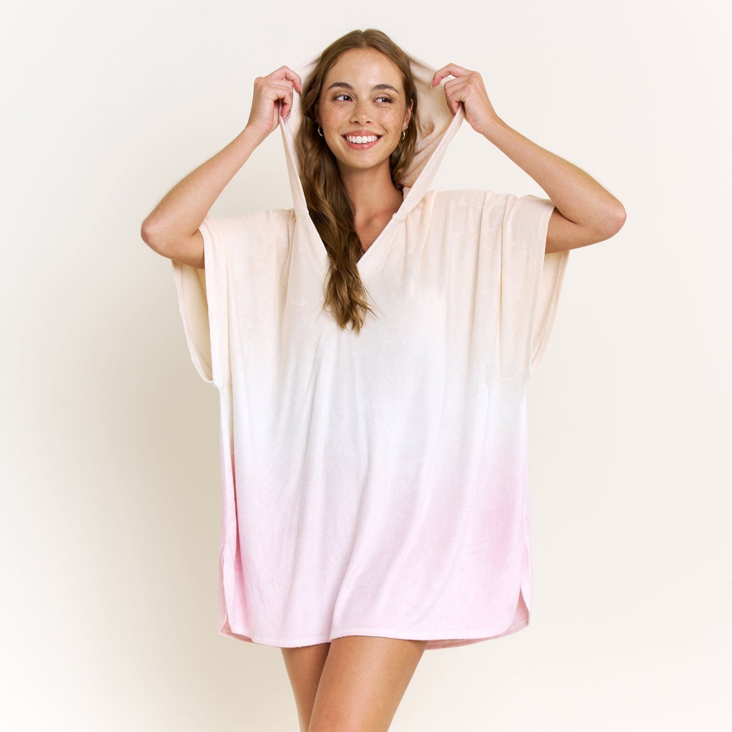 Honeydew Take A Break Oversized Hoodie in Sunset Dip-Dye