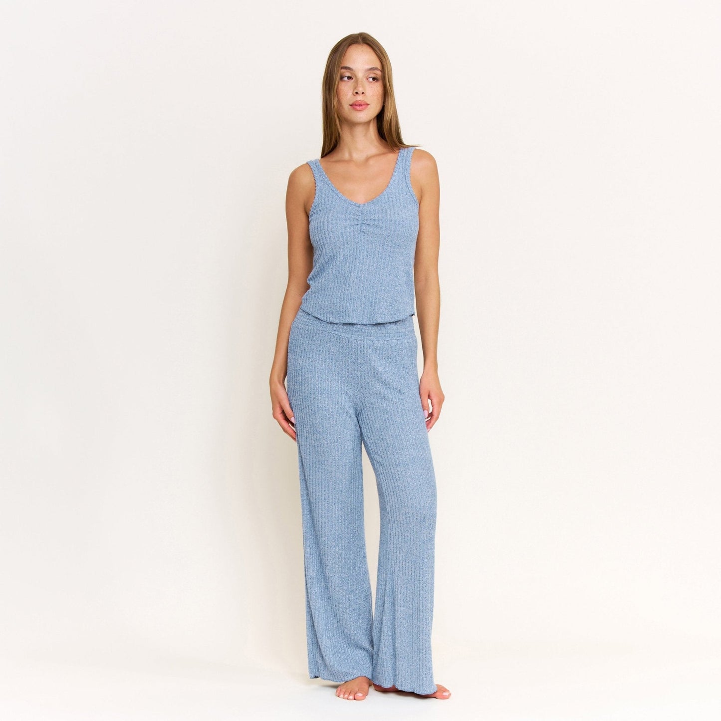Honeydew Dream Cloud Tank in Heather Coastal Blue