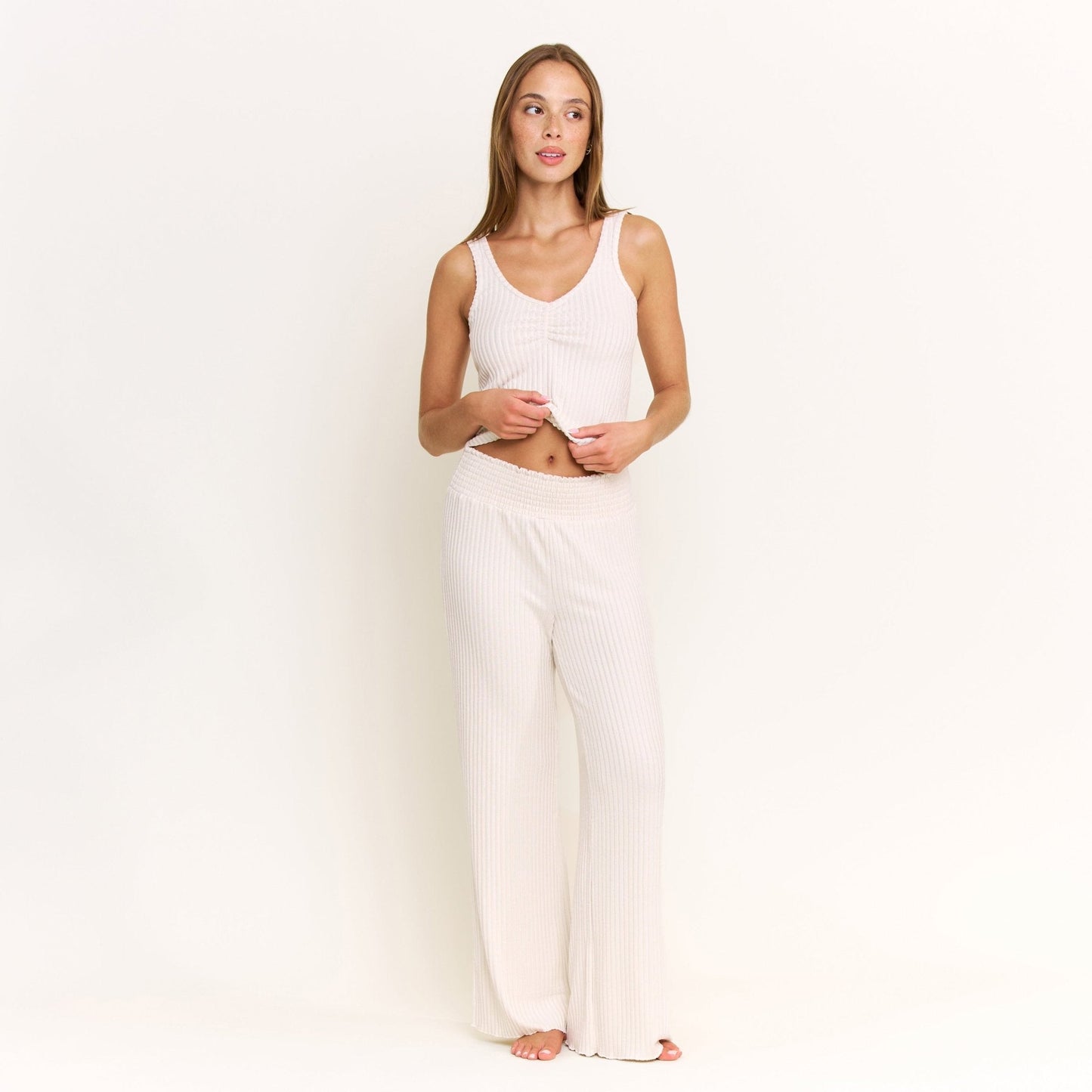 Honeydew Dream Cloud Pant in Oat