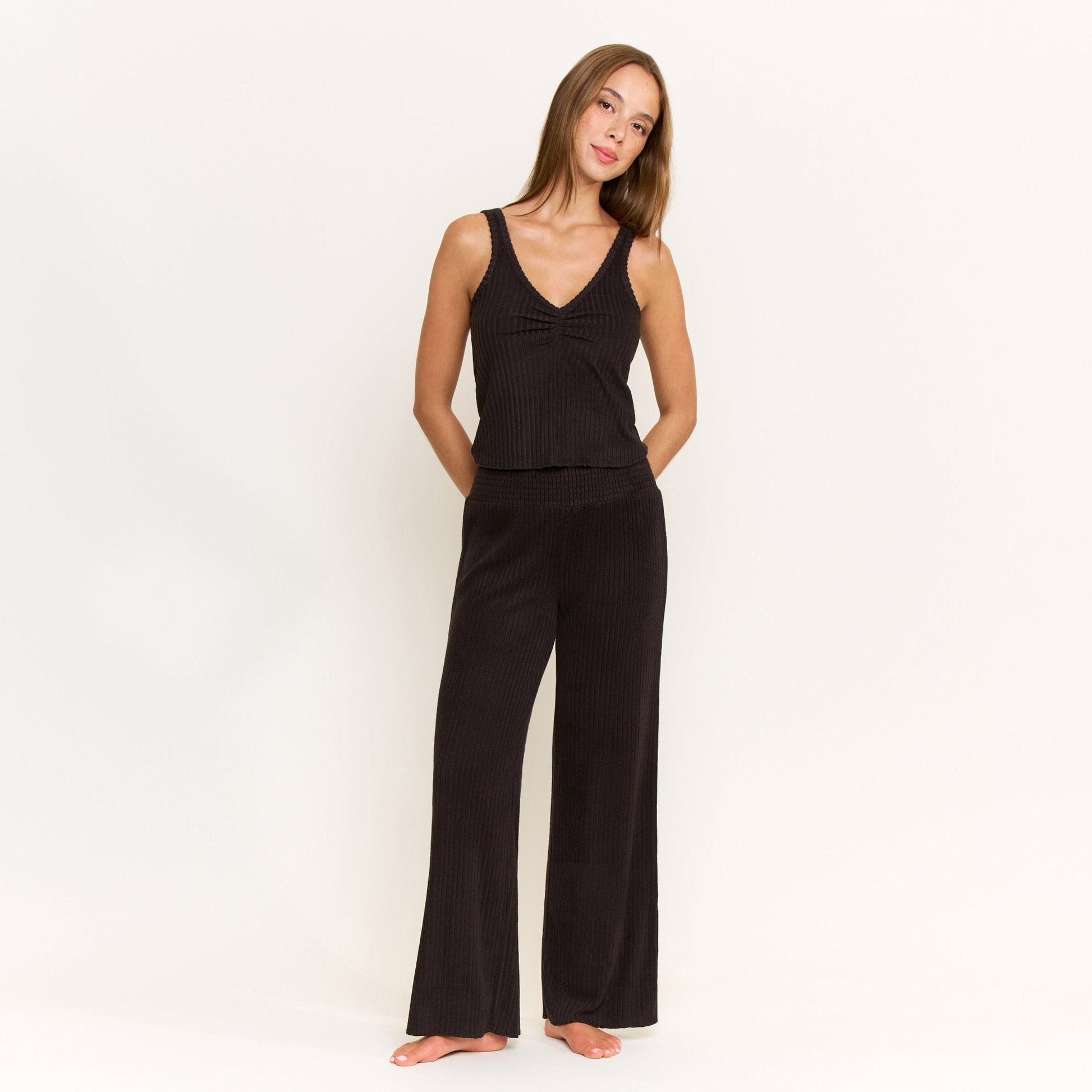 Honeydew Dream Cloud Pant in Black