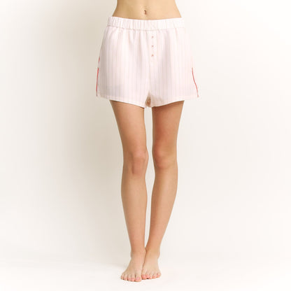 Honeydew Brunch Date Short in Flora Stripe