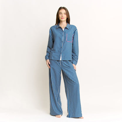 Honeydew Brunch Date Pant in Pacific Stripe