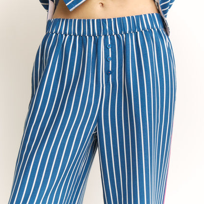 Honeydew Brunch Date Pant in Pacific Stripe