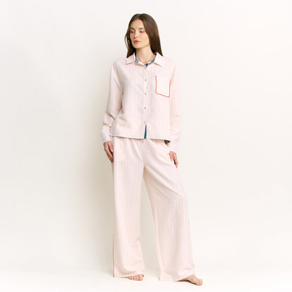 Honeydew Brunch Date Pant in Flora Stripe