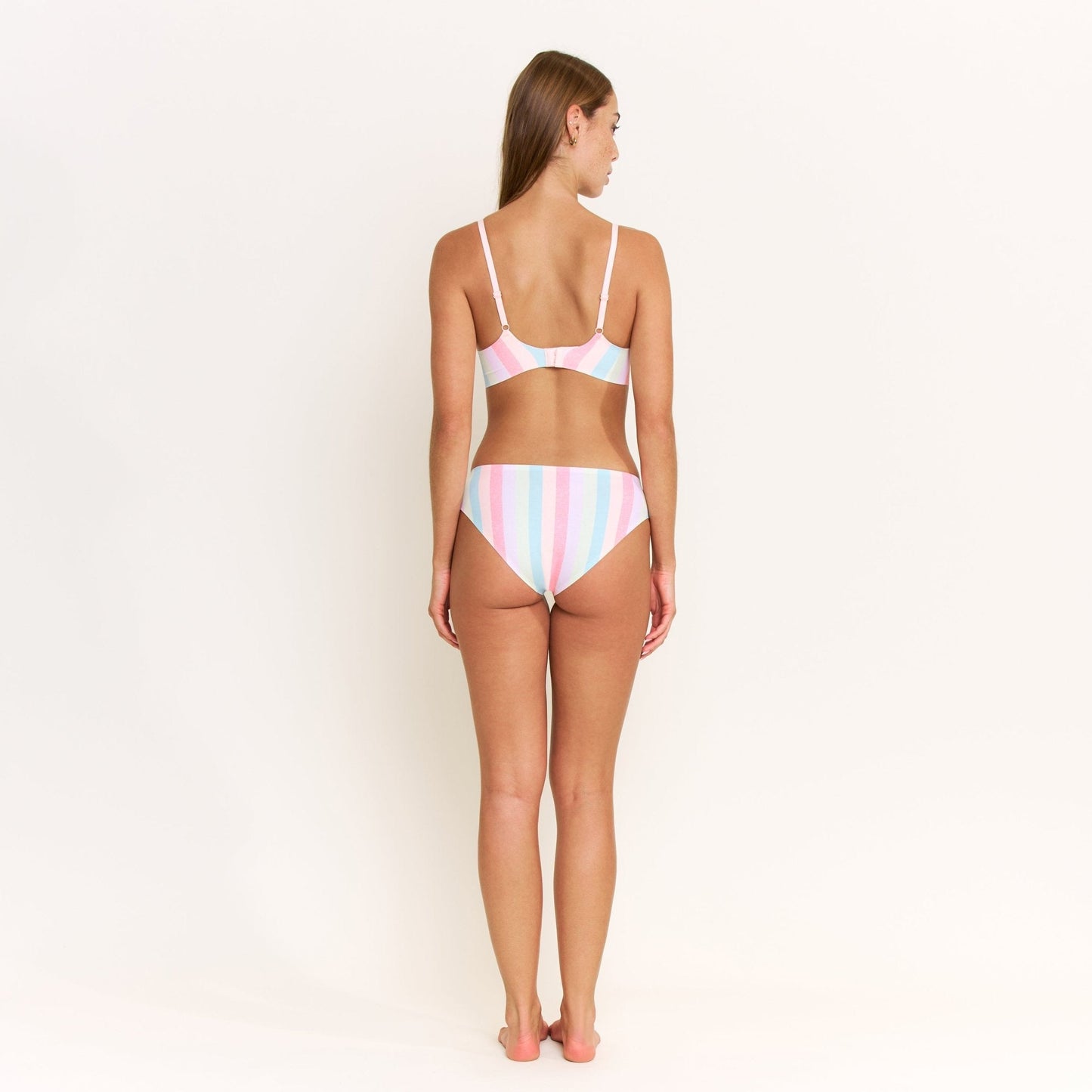 Honeydew Breeze Luxe Bikini in Bali Stripe