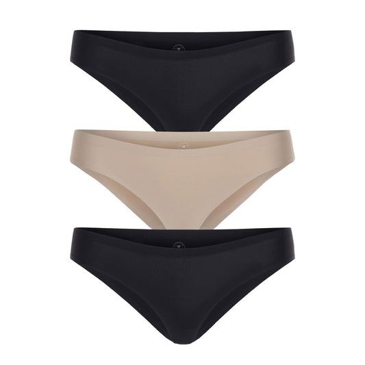 Honeydew Skinz Hipster 3-Pack in Black/Nude/Black