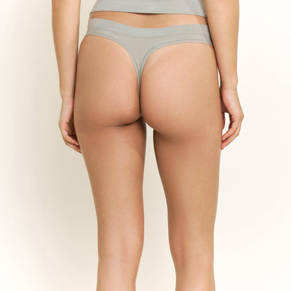 Honeydew Emery Thong in Soft Olive
