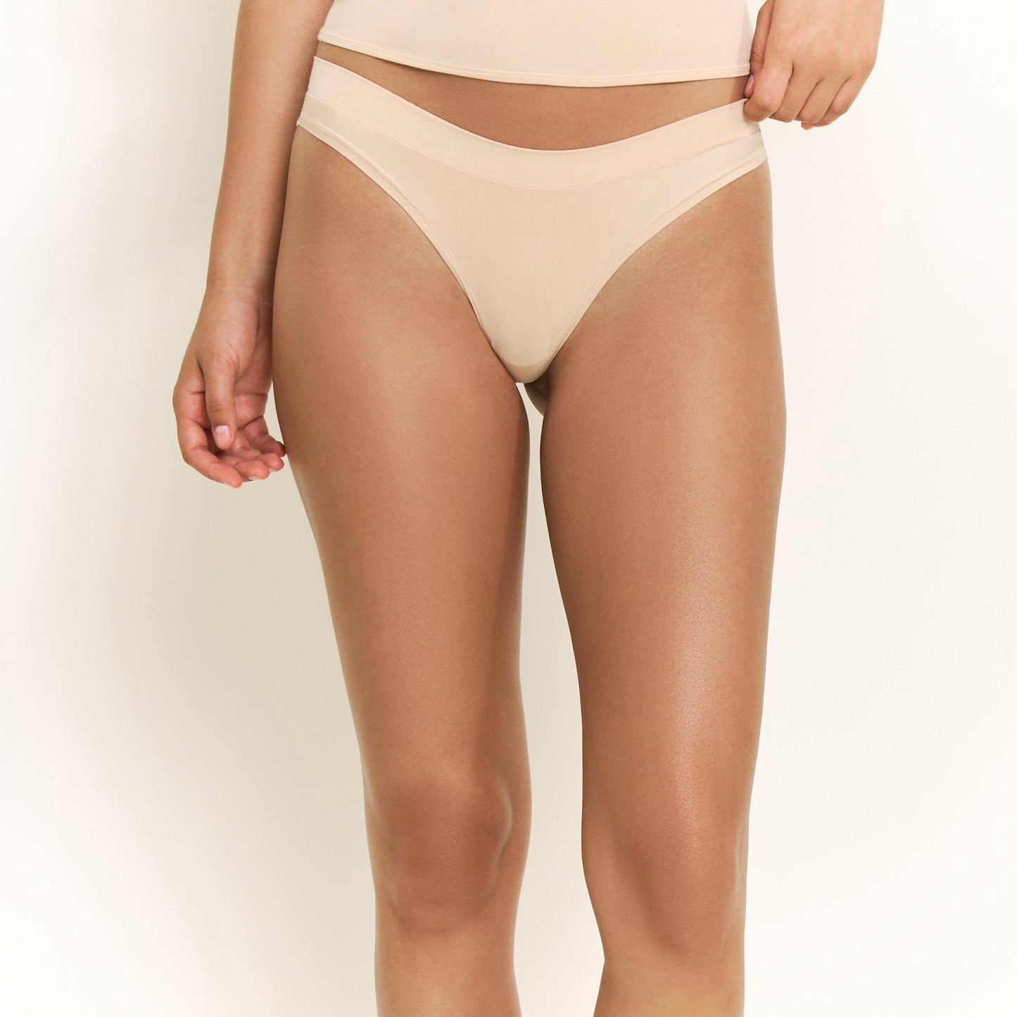 Honeydew Emery Thong in Nude