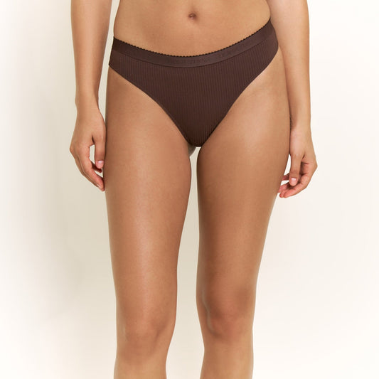 Honeydew Emma Thong in Chocolate