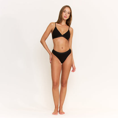 Honeydew Emma Thong in Black