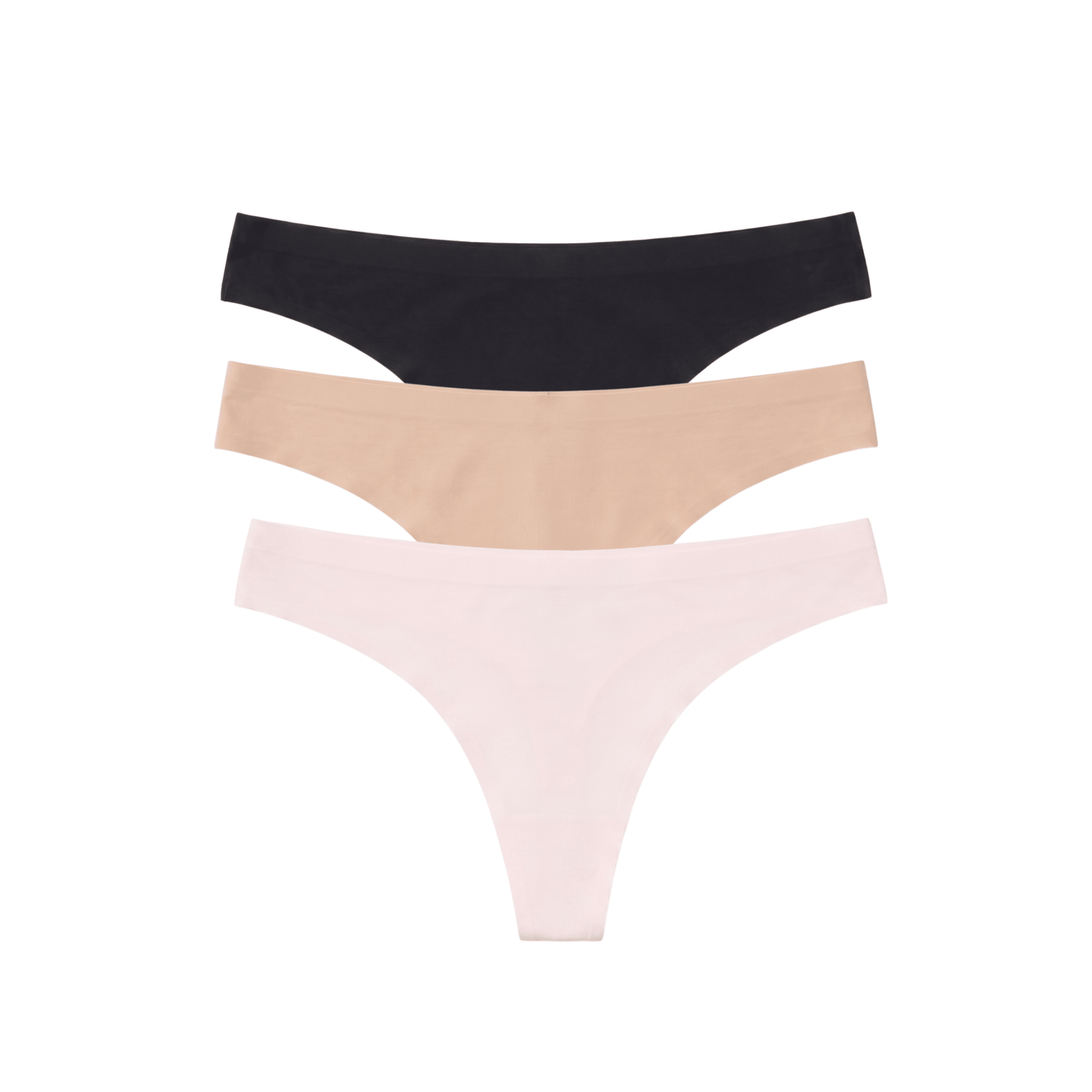 Honeydew Breeze Luxe Thong 3-Pack in Basics & Ballet Slipper