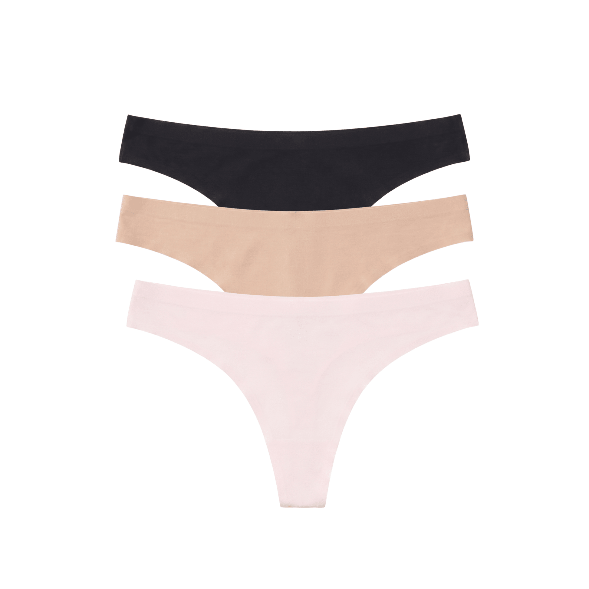 Honeydew Breeze Luxe Thong 3-Pack in Basics & Ballet Slipper
