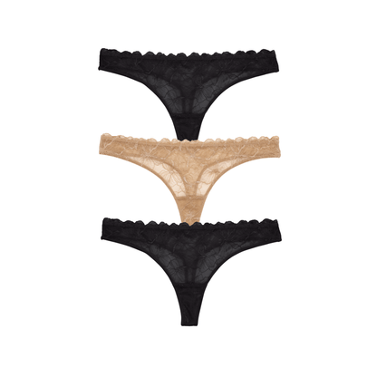 Honeydew Jessa Thong 3-Pack in Basics