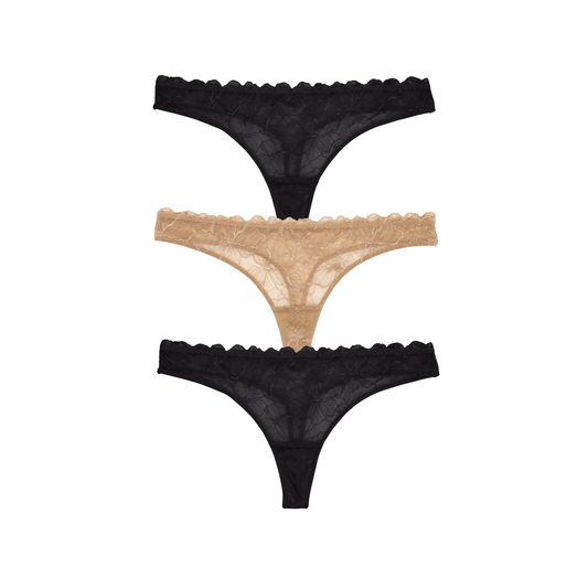 Honeydew Jessa Thong 3-Pack in Basics