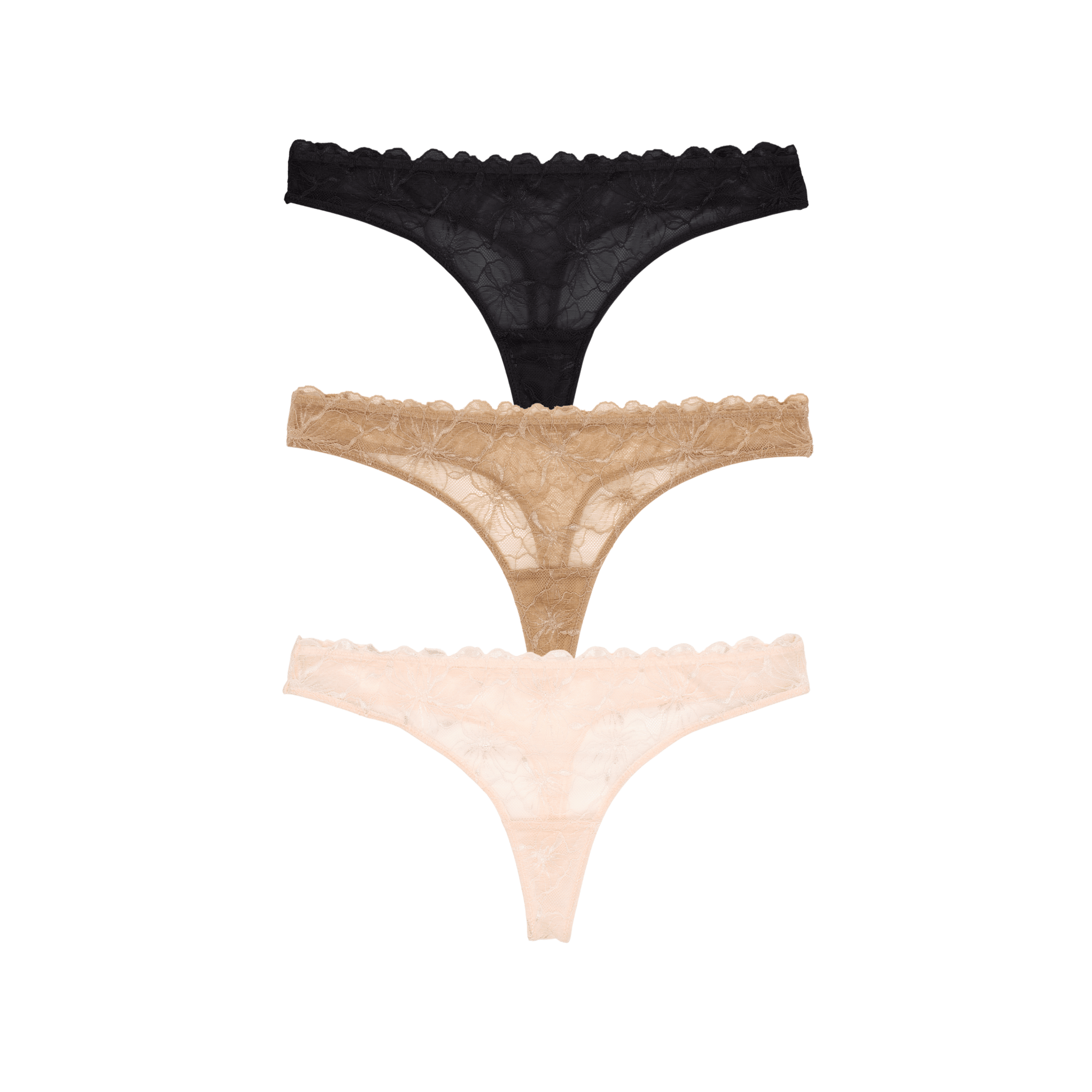 Honeydew Jessa Thong 3-Pack in Basics & Ballet Slipper
