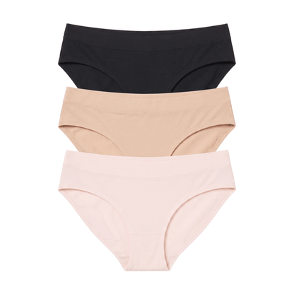 Honeydew Emery Bikini 3-Pack in Basics & Ballet Slipper