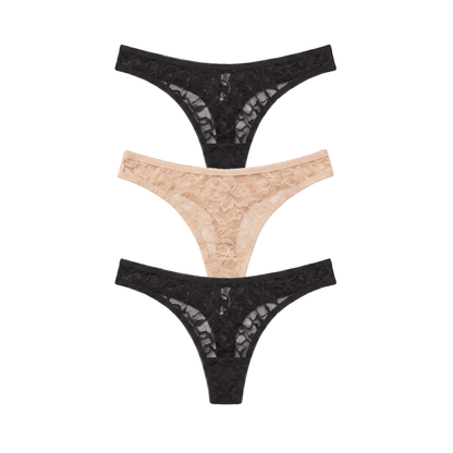 Honeydew Azlin Thong 3-Pack in Basics
