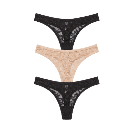 Honeydew Azlin Thong 3-Pack in Basics
