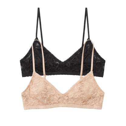 Honeydew Azlin Bralette 2-Pack in Basics